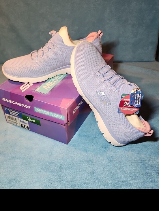 Skechers Shoes - Skechers size 10 Women's Lavender and Pink Slip-On Athletic Sneakers